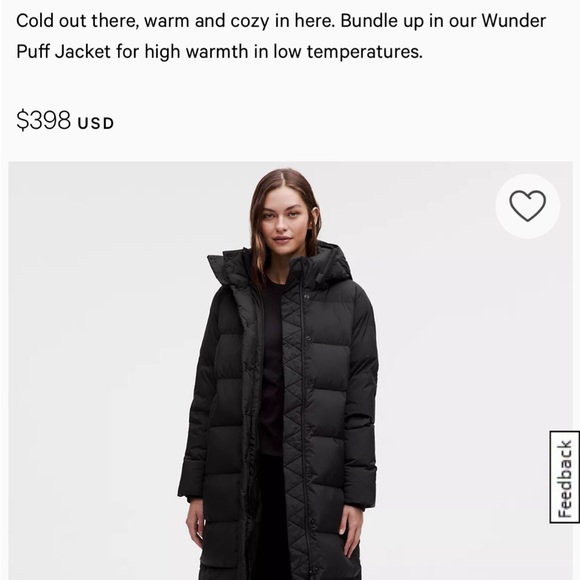 NEW Lululemon Wunder Puffer Long Jacket - Picture 7 of 10